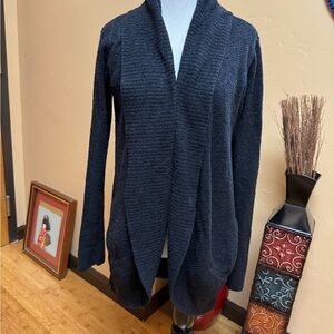 Barefoot Dreams Navy Open Front Cardigan